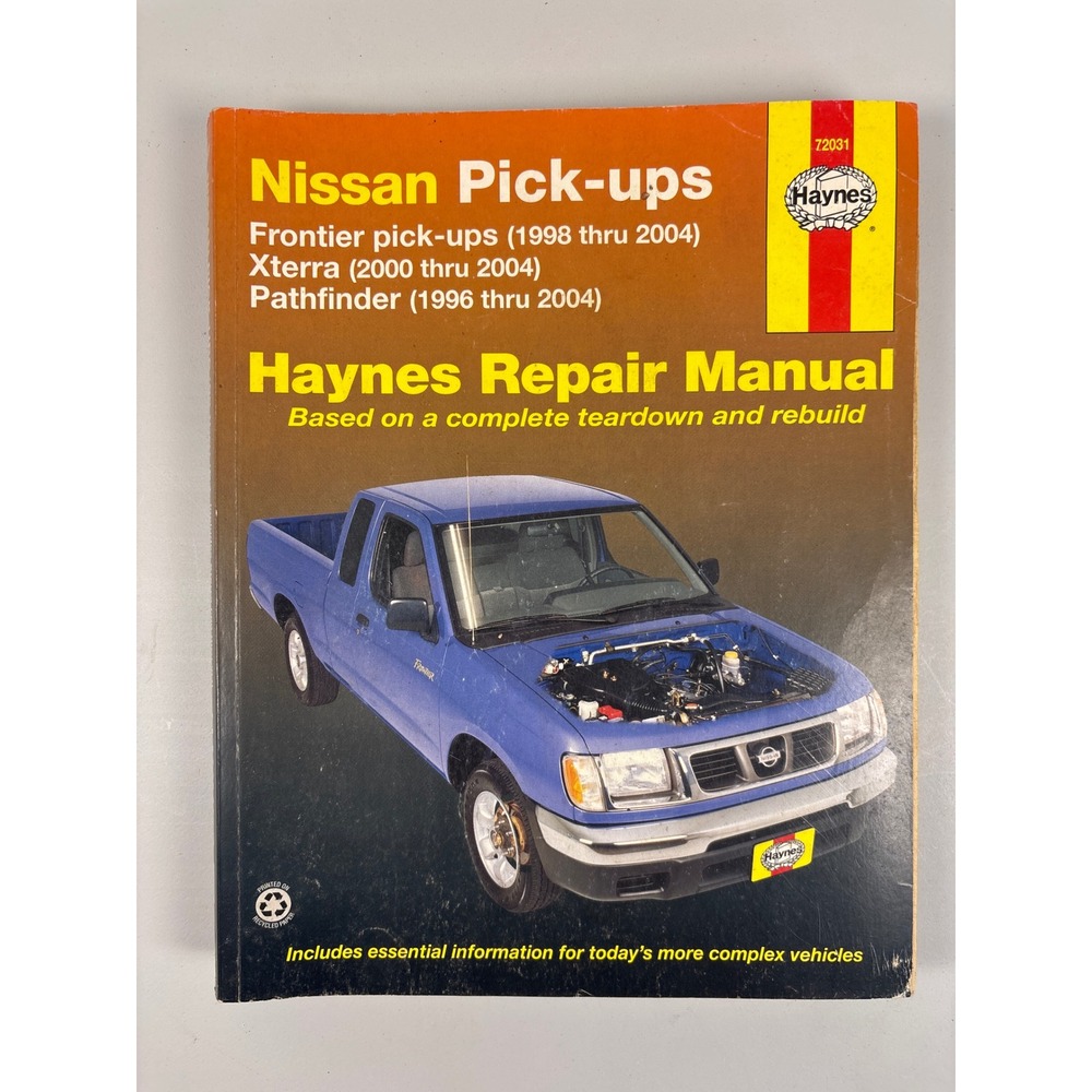 Haynes Repair Manual Nissan Frontier Xterra Pathfinder 1996-2004 72031